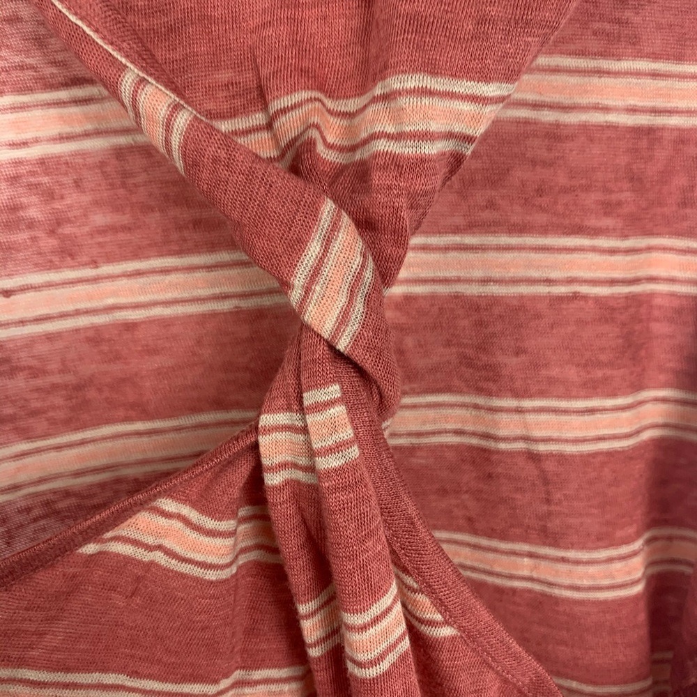 NWT Joie | Rayson Linen Twisted Tank Tropical Red - Picture 5 of 9